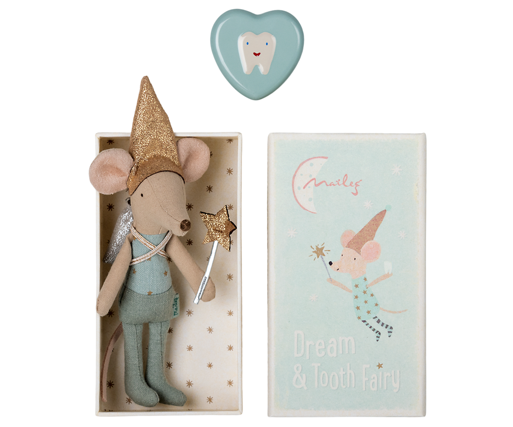 Maileg Tooth Fairy Mouse, Blue | Playroom Avenue
