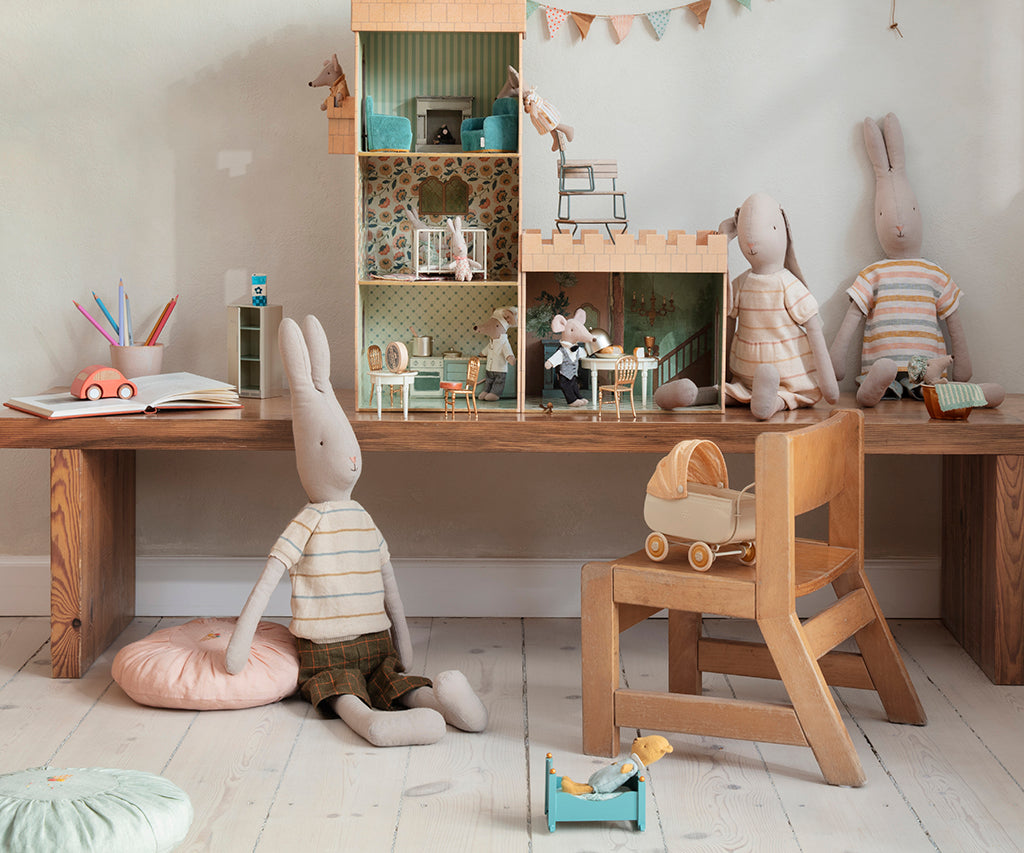 Maileg Rabbit in Pants & Knitted Sweater, Size 5 | Playroom Avenue