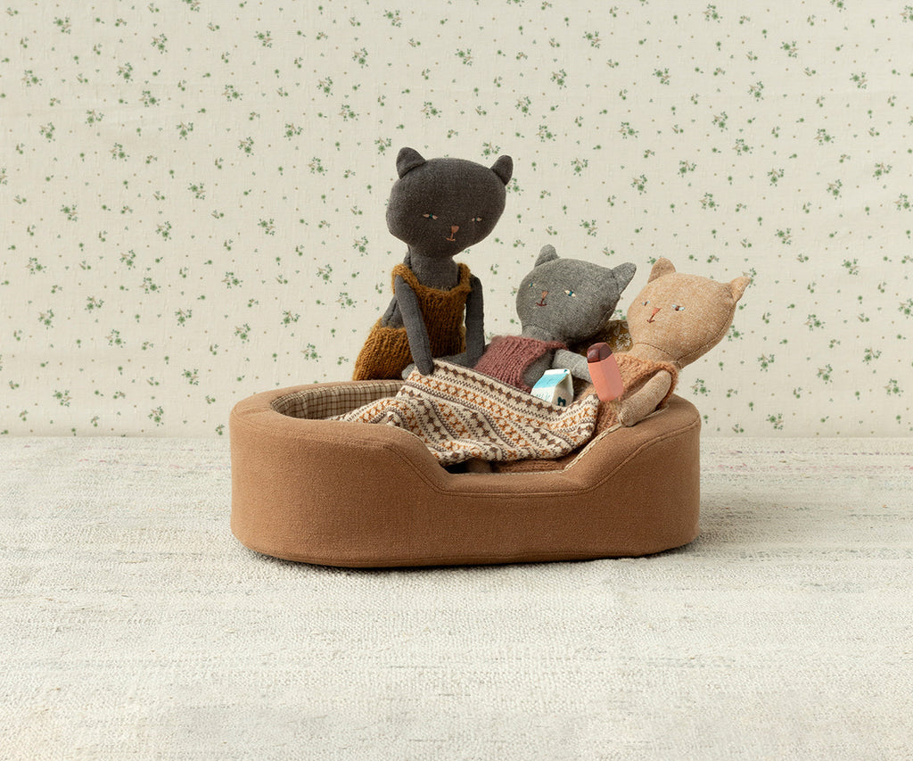 Maileg Kitten in Overalls - Black | Playroom Avenue