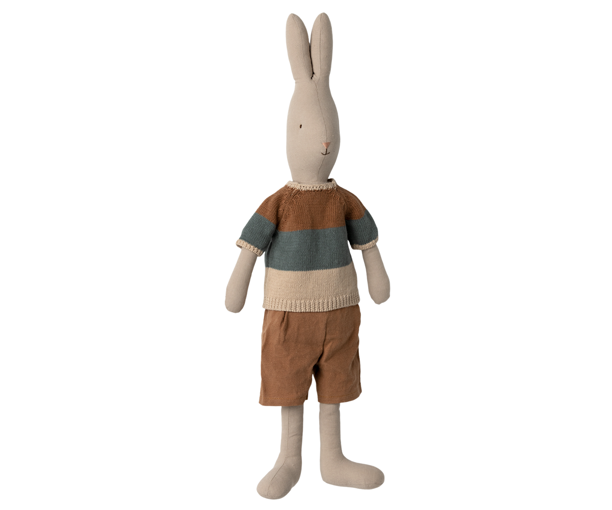 Maileg Rabbit, Size 4 - Knitted Shirt and Shorts | Playroom Avenue