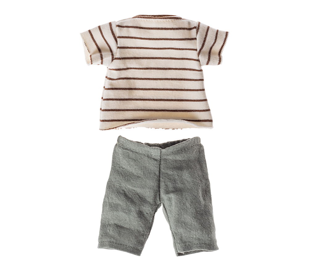 Maileg Striped Shirt and Pants, Size 2 | Playroom Avenue