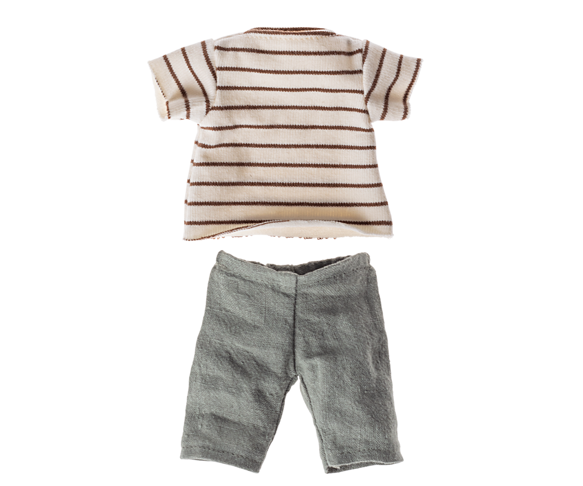 Maileg Striped Shirt and Pants, Size 2 | Playroom Avenue