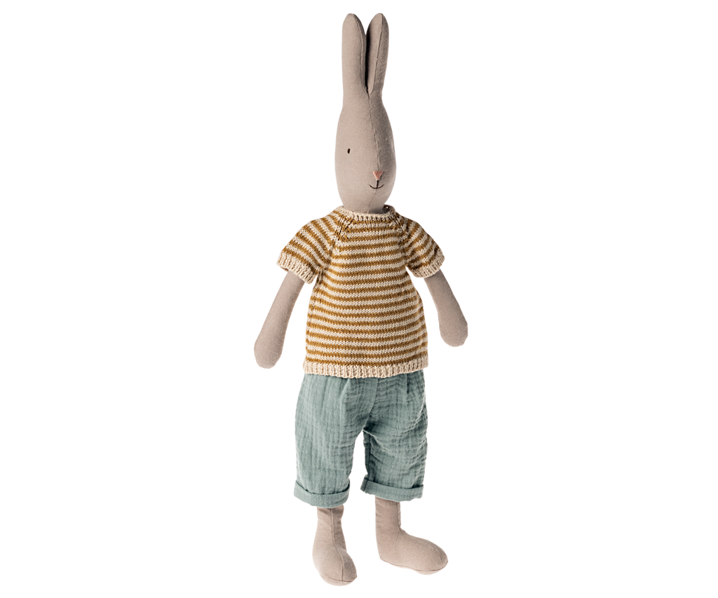 Maileg Rabbit size 3, Classic - Knitted shirt and pants | Playroom Avenue