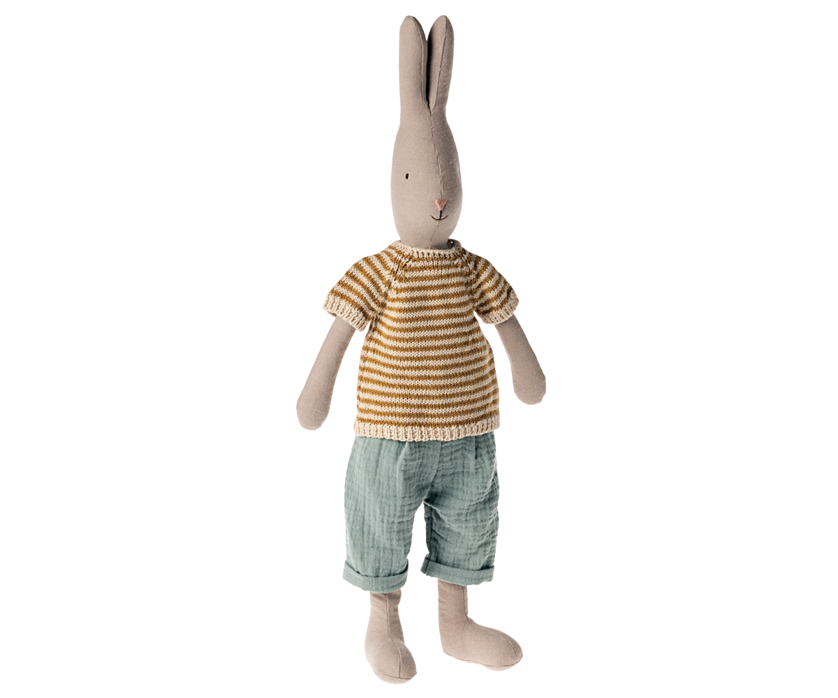 Maileg Rabbit size 3, Classic - Knitted shirt and pants | Playroom Avenue
