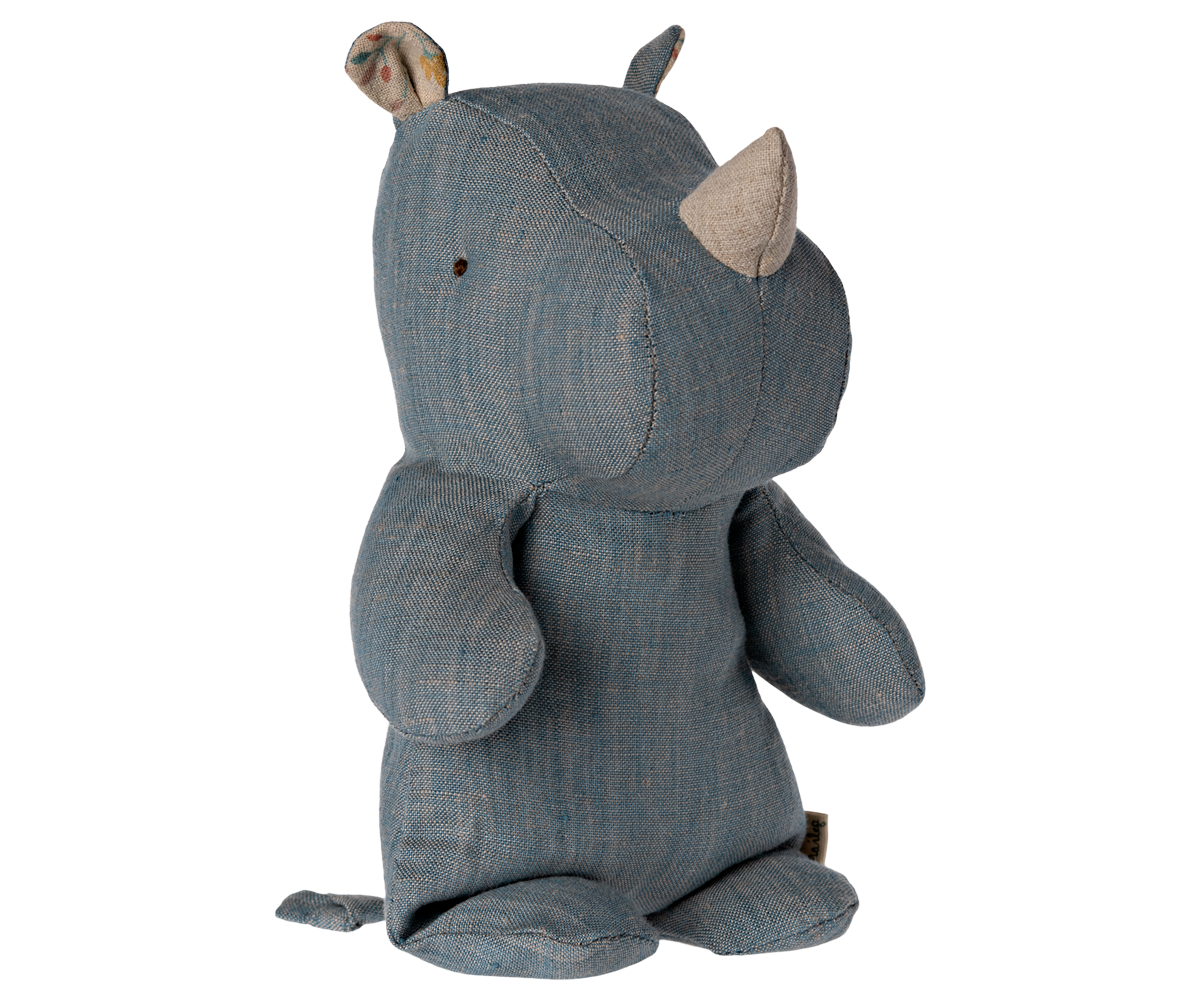 Maileg Rhino, Small - Blue/Sand