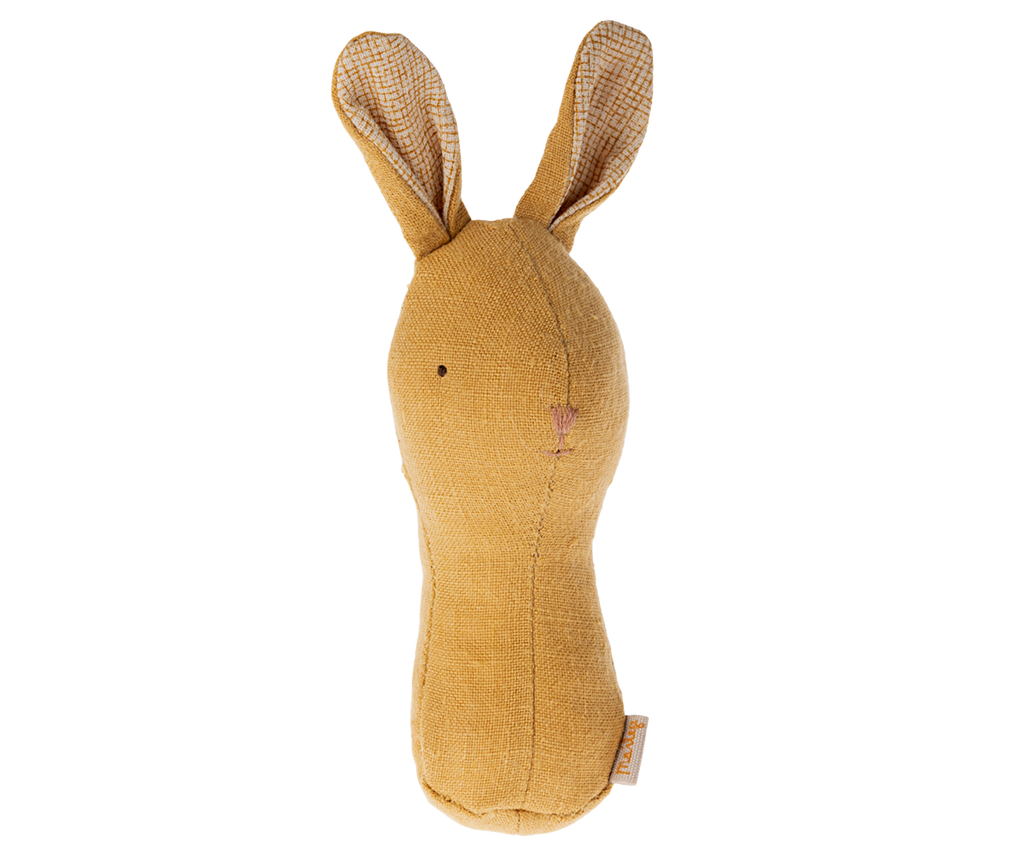 Maileg Lullaby Friend Rattles, Bunny - Dusty Yellow | Playroom Avenue