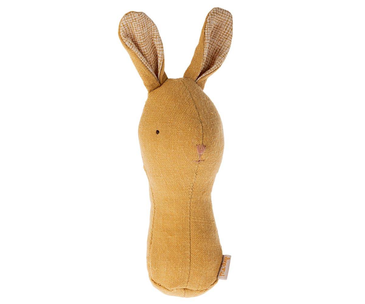 Maileg Lullaby Friend Rattles, Bunny - Dusty Yellow | Playroom Avenue