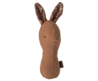 Maileg Lullaby friends, Bunny rattle - Chocolate