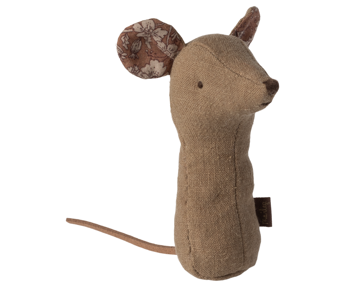 Maileg Lullaby friends, Mouse rattle - Light umber | Playroom Avenue