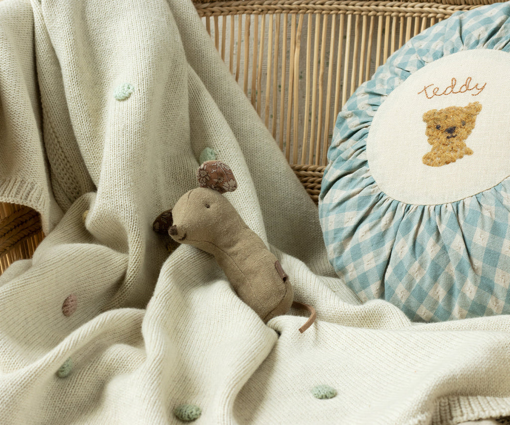 Maileg Lullaby friends, Mouse rattle - Light umber | Playroom Avenue
