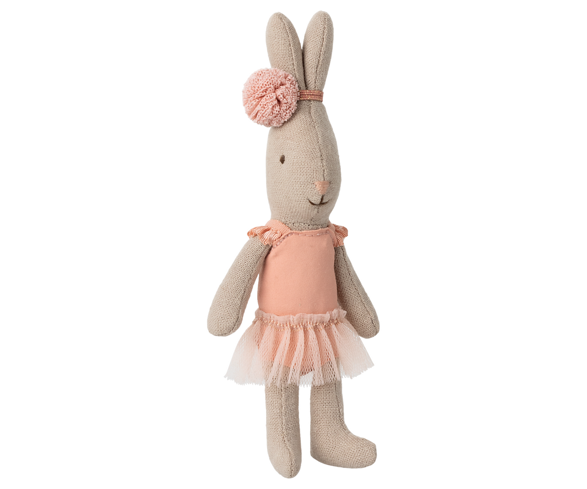Maileg Rabbit, Micro - Ballet suit and skirt rose | Playroom Avenue
