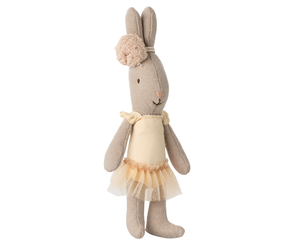 Maileg Rabbit, Micro - Ballet suit and skirt cream | Playroom Avenue