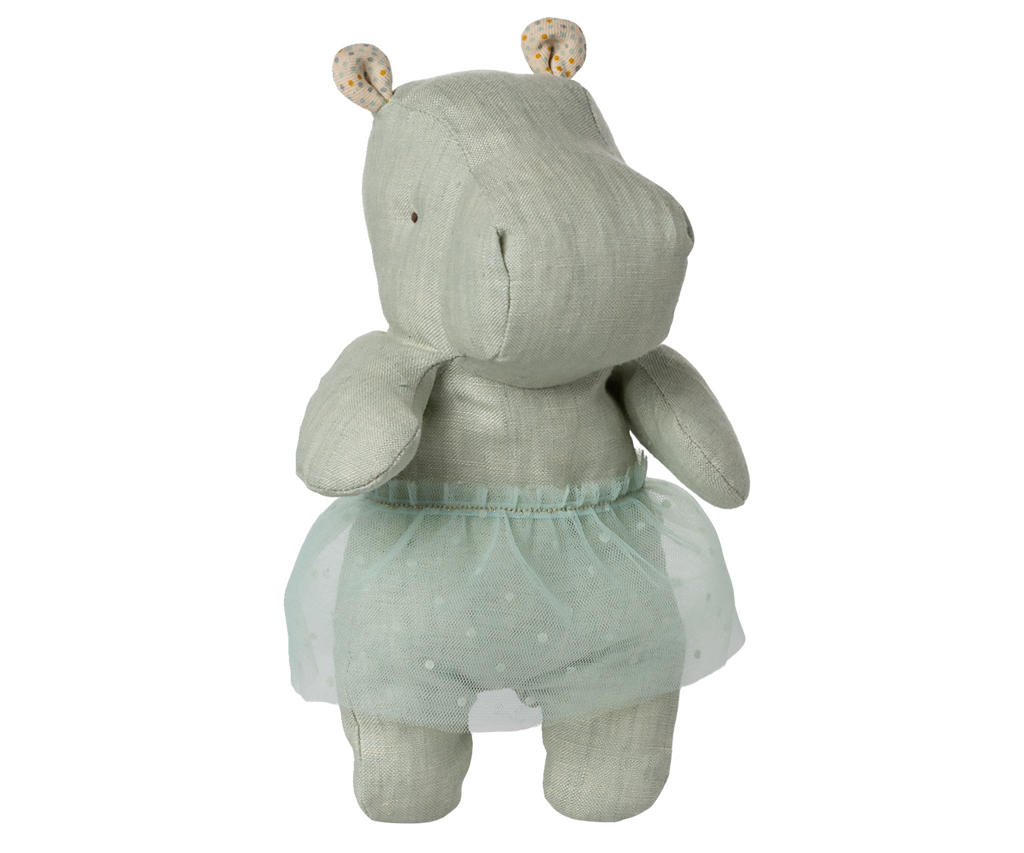 Maileg Hippo w. skirt, Small - Mint | Playroom Avenue
