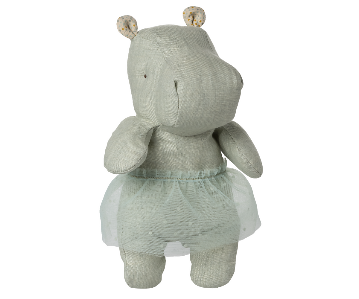 Maileg Hippo w. skirt, Small - Mint | Playroom Avenue