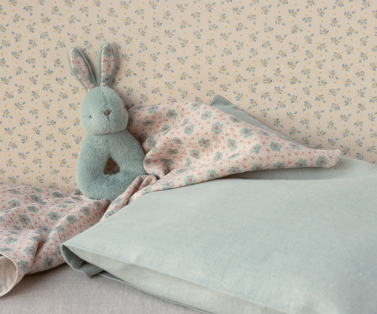 Maileg Rabbit rattle set - Mint | Playroom Avenue
