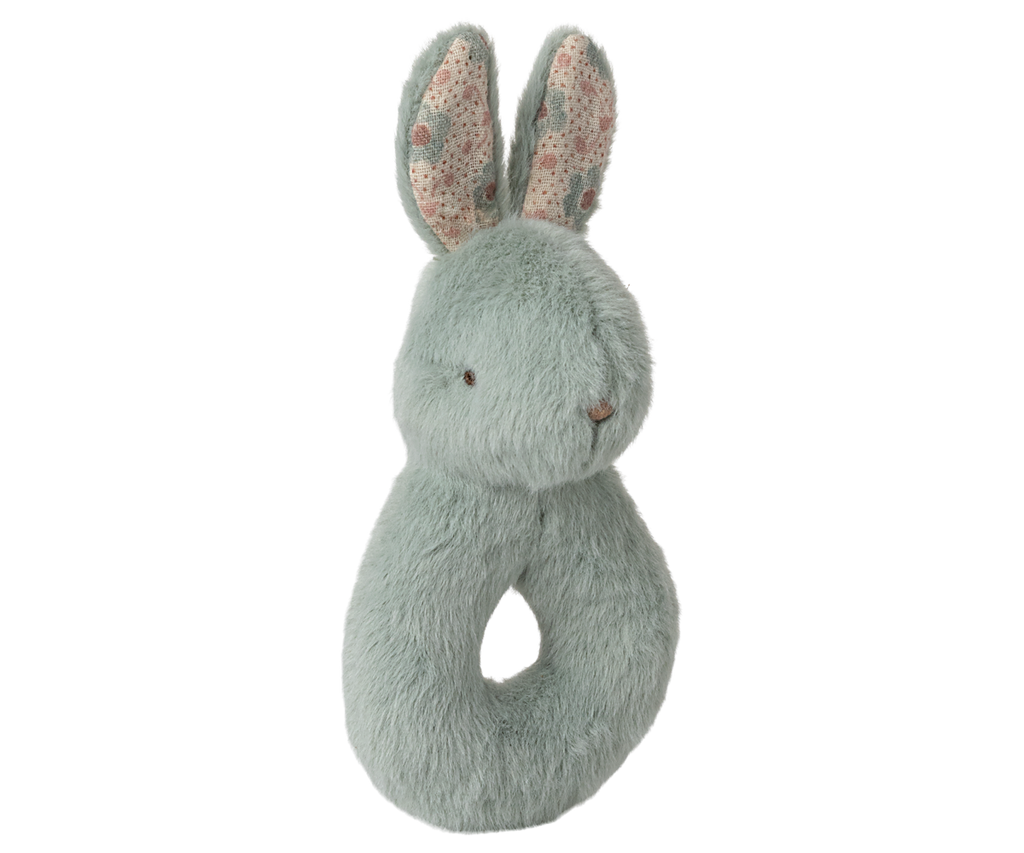Maileg Rabbit rattle set - Mint | Playroom Avenue