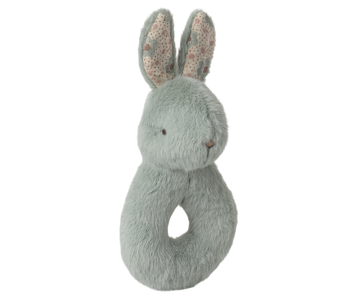 Maileg Rabbit rattle set - Mint | Playroom Avenue