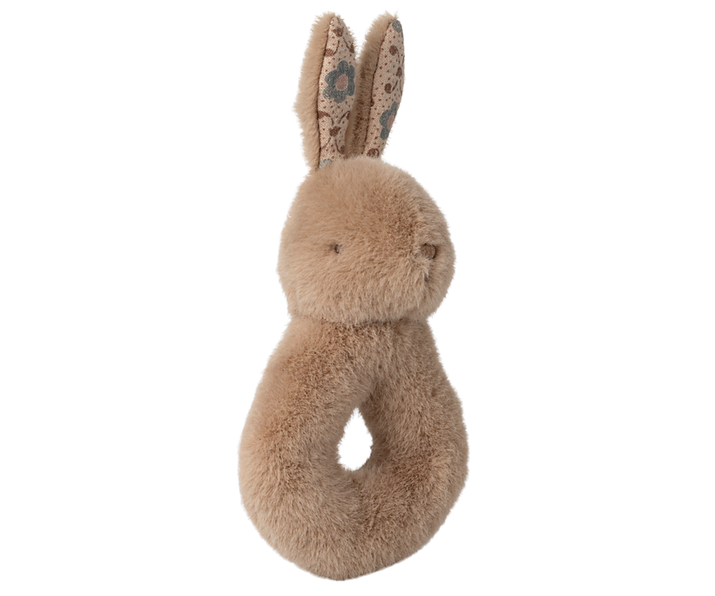 Maileg Rabbit rattle set - Cream peach | Playroom Avenue