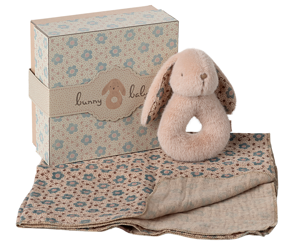 Maileg Bunny rattle set - Powder | Playroom Avenue