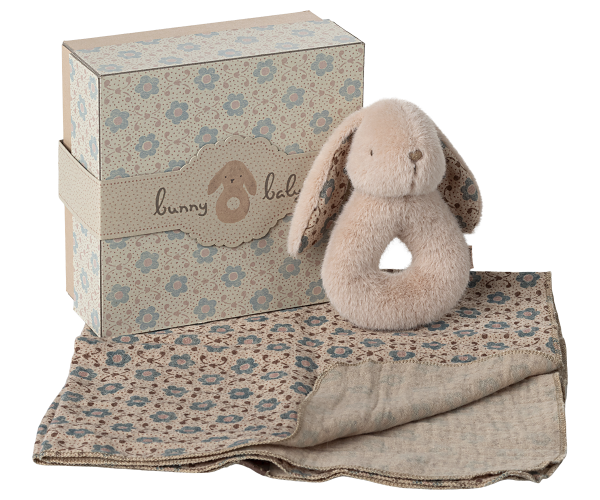 Maileg Bunny rattle set - Powder | Playroom Avenue