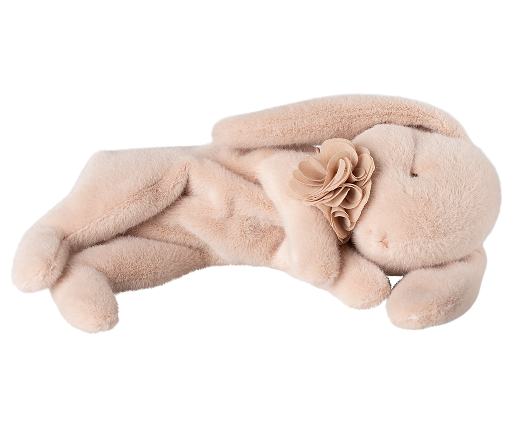 Maileg Sleeping bunny plush, Small - Powder | Playroom Avenue
