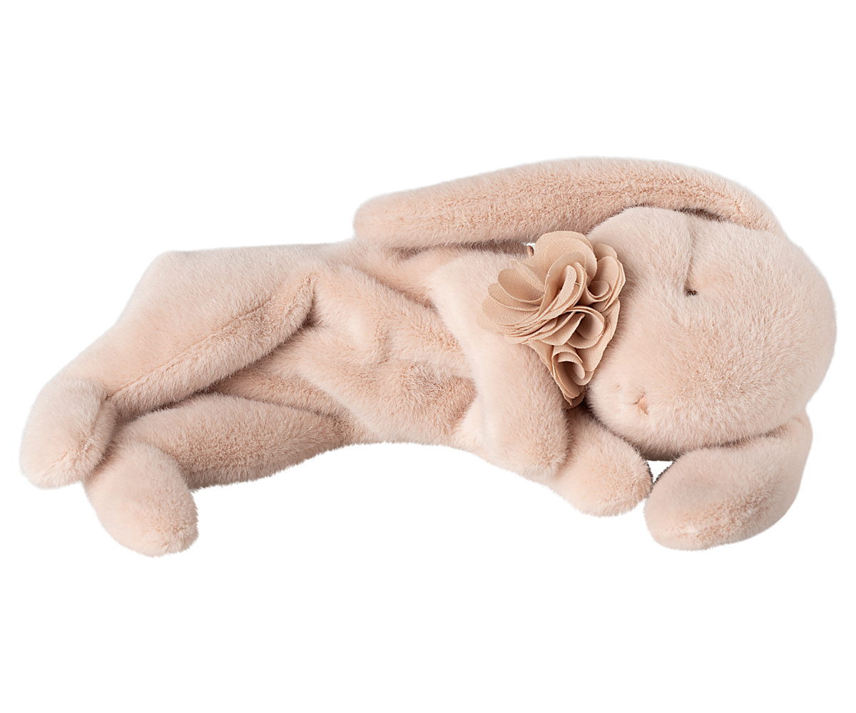 Maileg Sleeping bunny plush, Small - Powder | Playroom Avenue