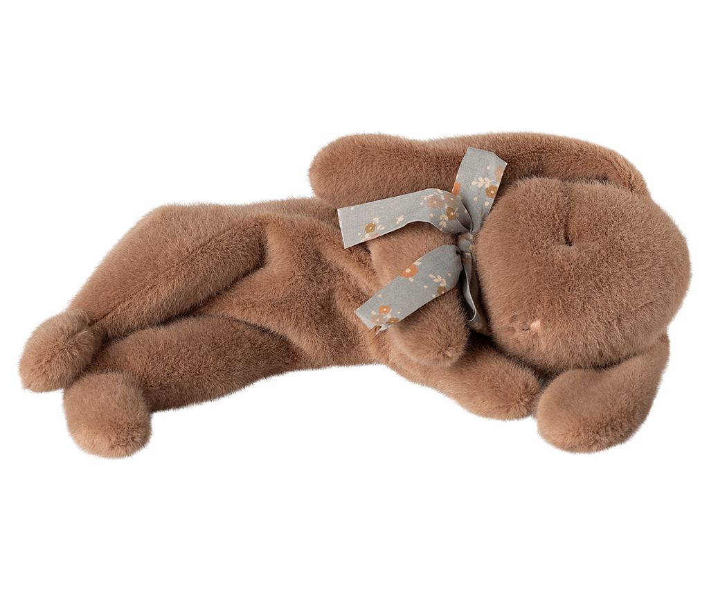 Maileg Sleeping bunny plush, Small - Soft brown | Playroom Avenue