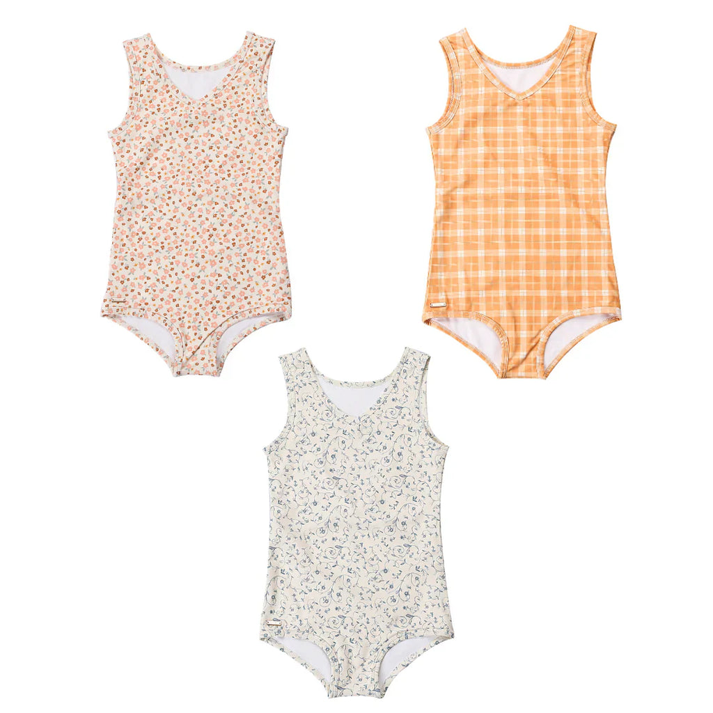 GRECH & CO. Sweetheart 1 Piece Swimsuit | UPF + Recycled - Scandi Floral | Playroom Avenue