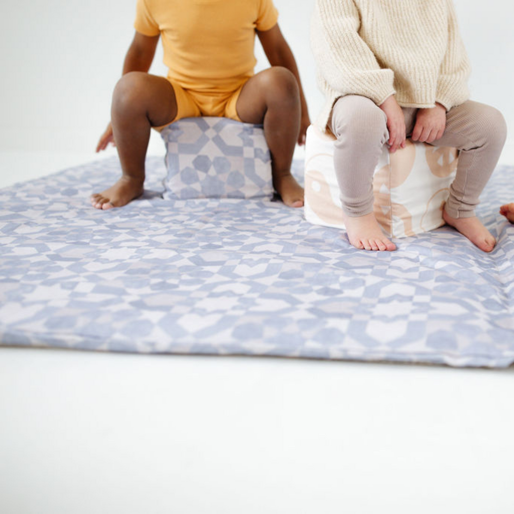 Toki Kids Blue Tile Play Cube | Playroom Avenue