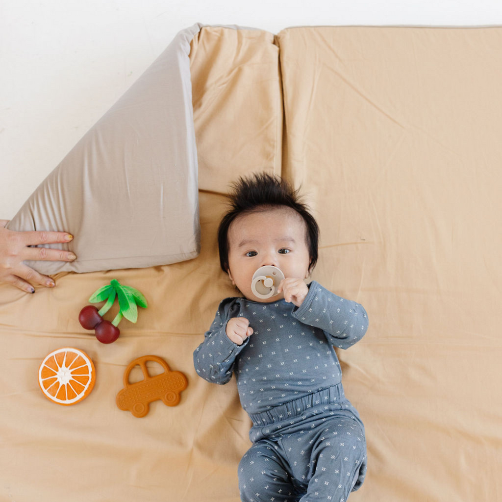 Toki Kids Cloud + Sandcastle Organic Cotton Mat | Playroom Avenue