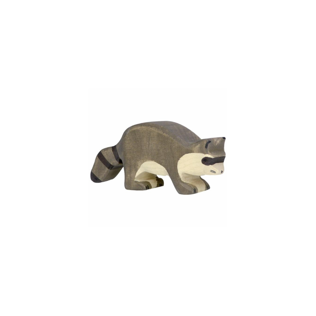Holztiger Wooden Racoon Figure | Playroom Avenue