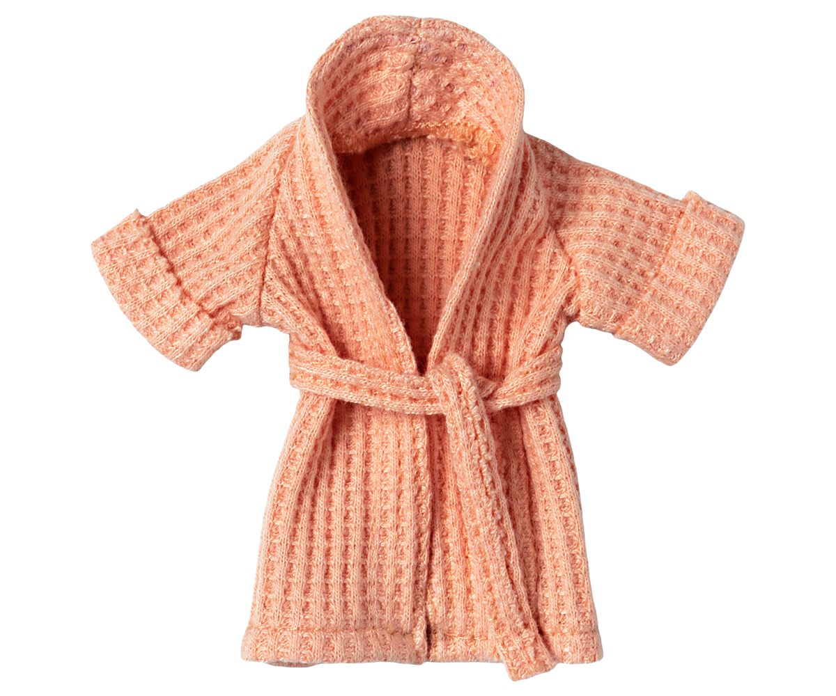Maileg Bathrobe - Coral, Dad/Mum Mouse | Playroom Avenue