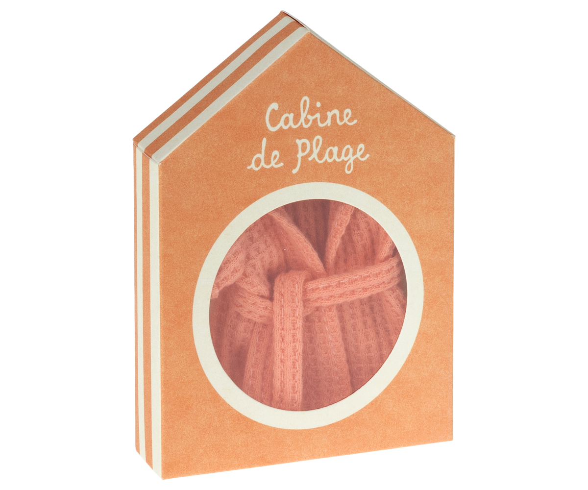 Maileg Bathrobe - Coral, Dad/Mum Mouse | Playroom Avenue