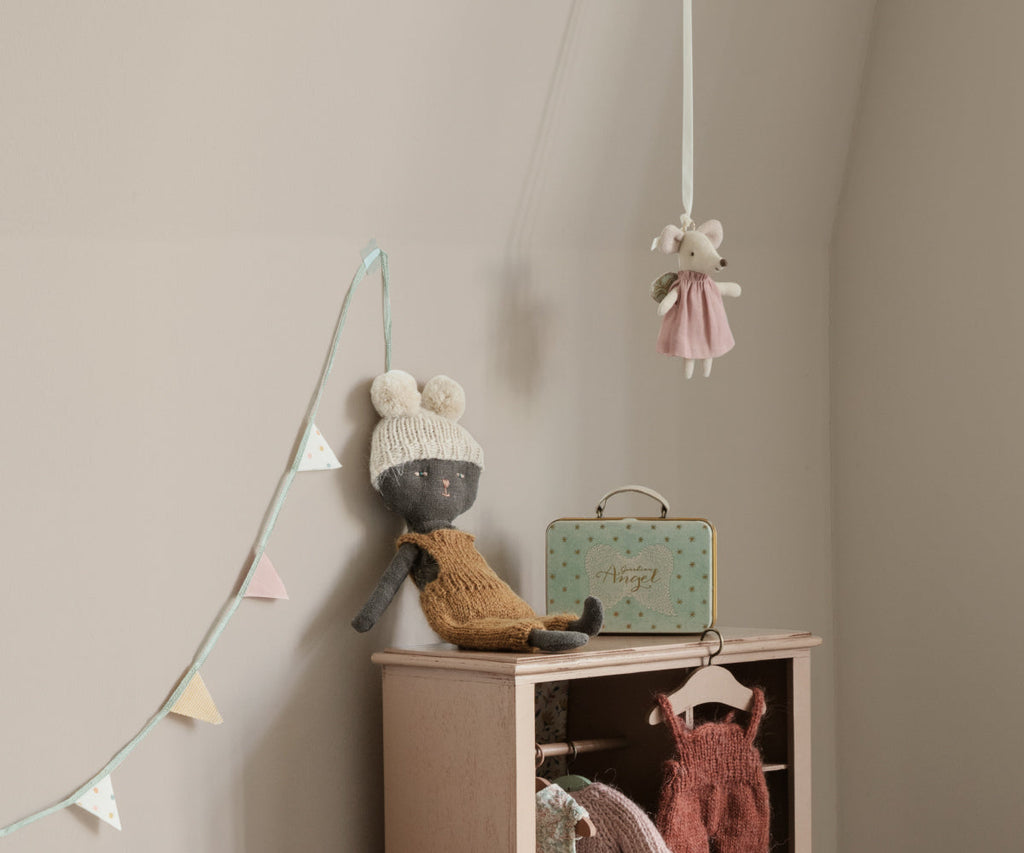Maileg Angel Mouse in Suitcase, Little Sister | Playroom Avenue