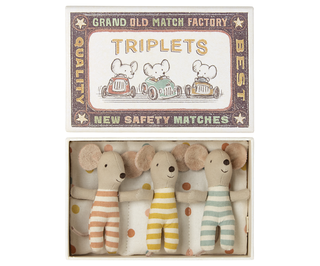 Maileg Baby Mouse Triplets in Box | Playroom Avenue