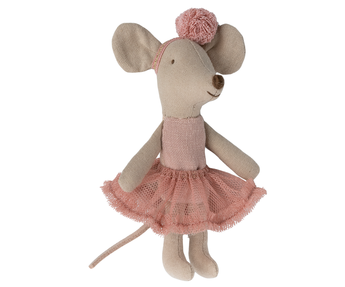 Maileg Ballerina mouse, Little Sister - Rose | Playroom Avenue