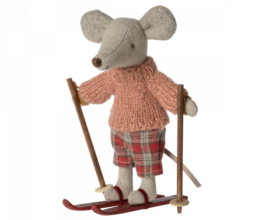 Maileg Winter Mouse with Ski Set, Big Sister