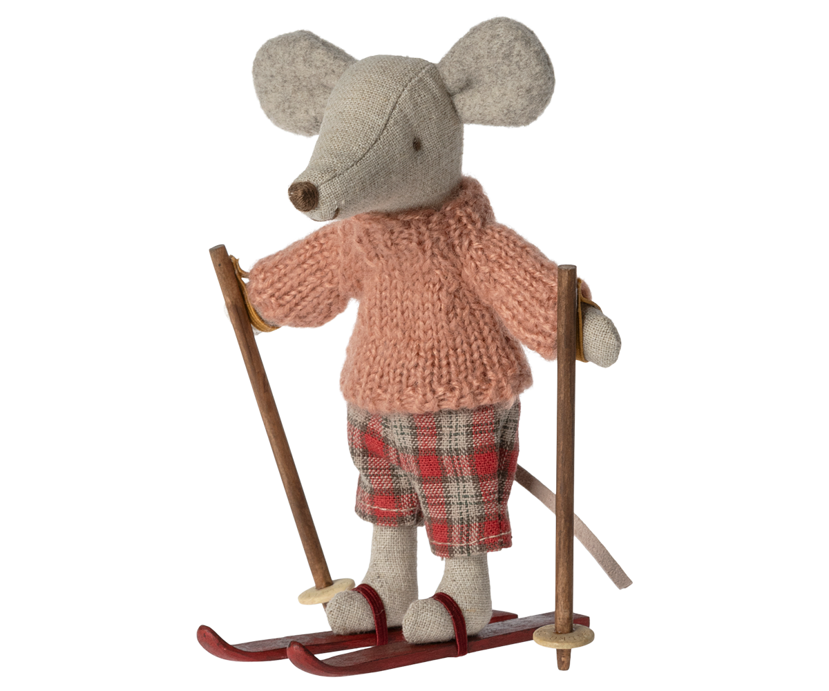 Maileg Winter Mouse with Ski Set, Big Sister | Playroom Avenue