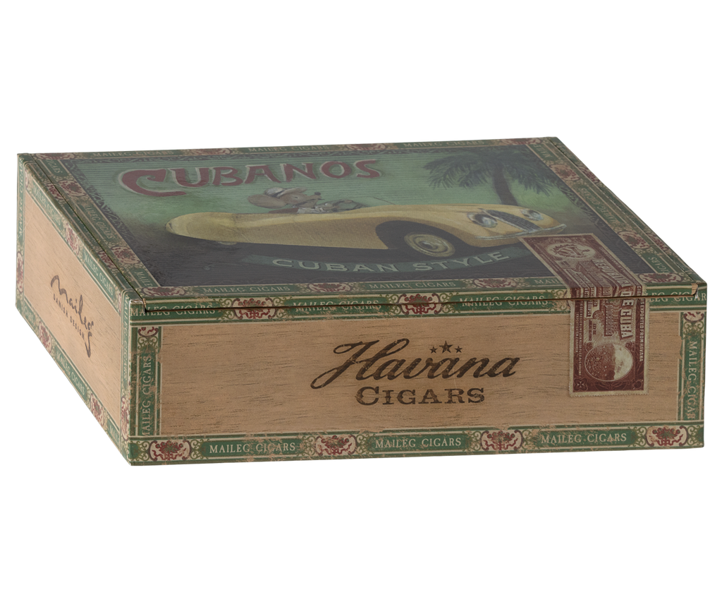 Maileg Grandma & Grandpa Mice in Cigarbox | Playroom Avenue