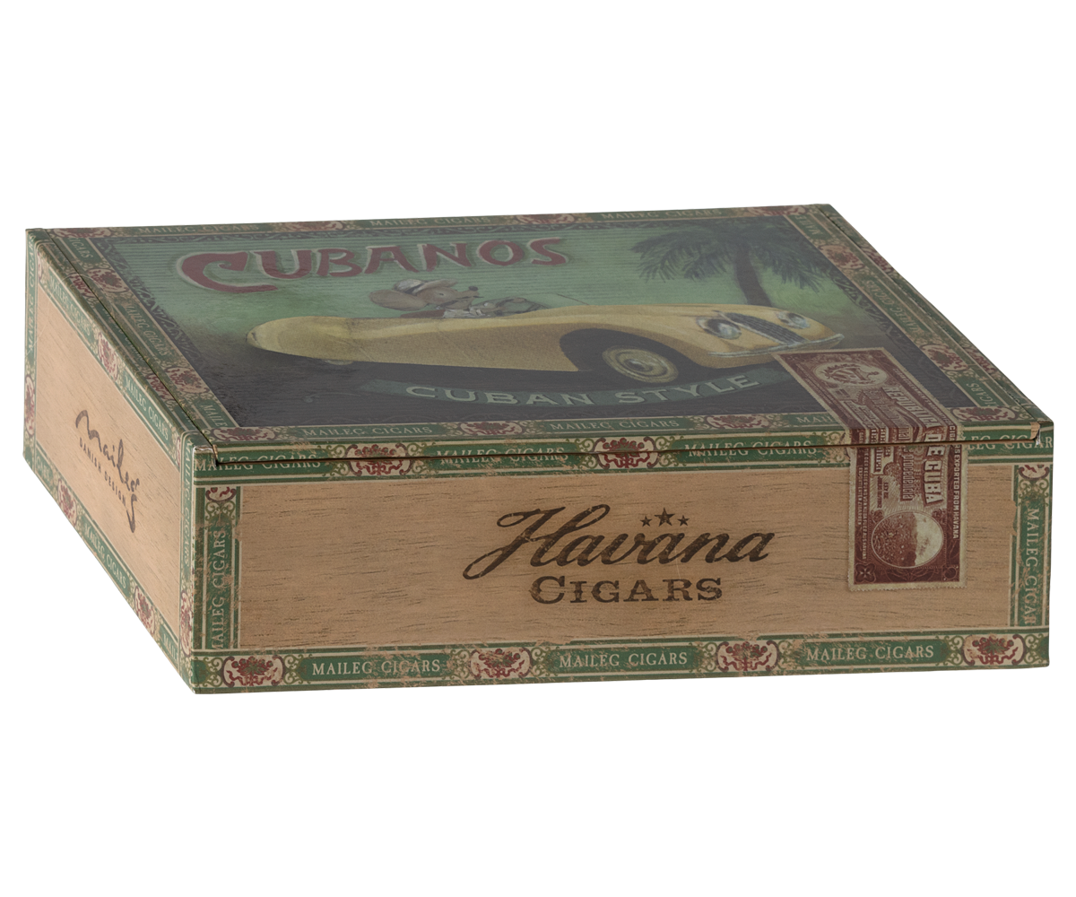 Maileg Grandma & Grandpa Mice in Cigarbox | Playroom Avenue