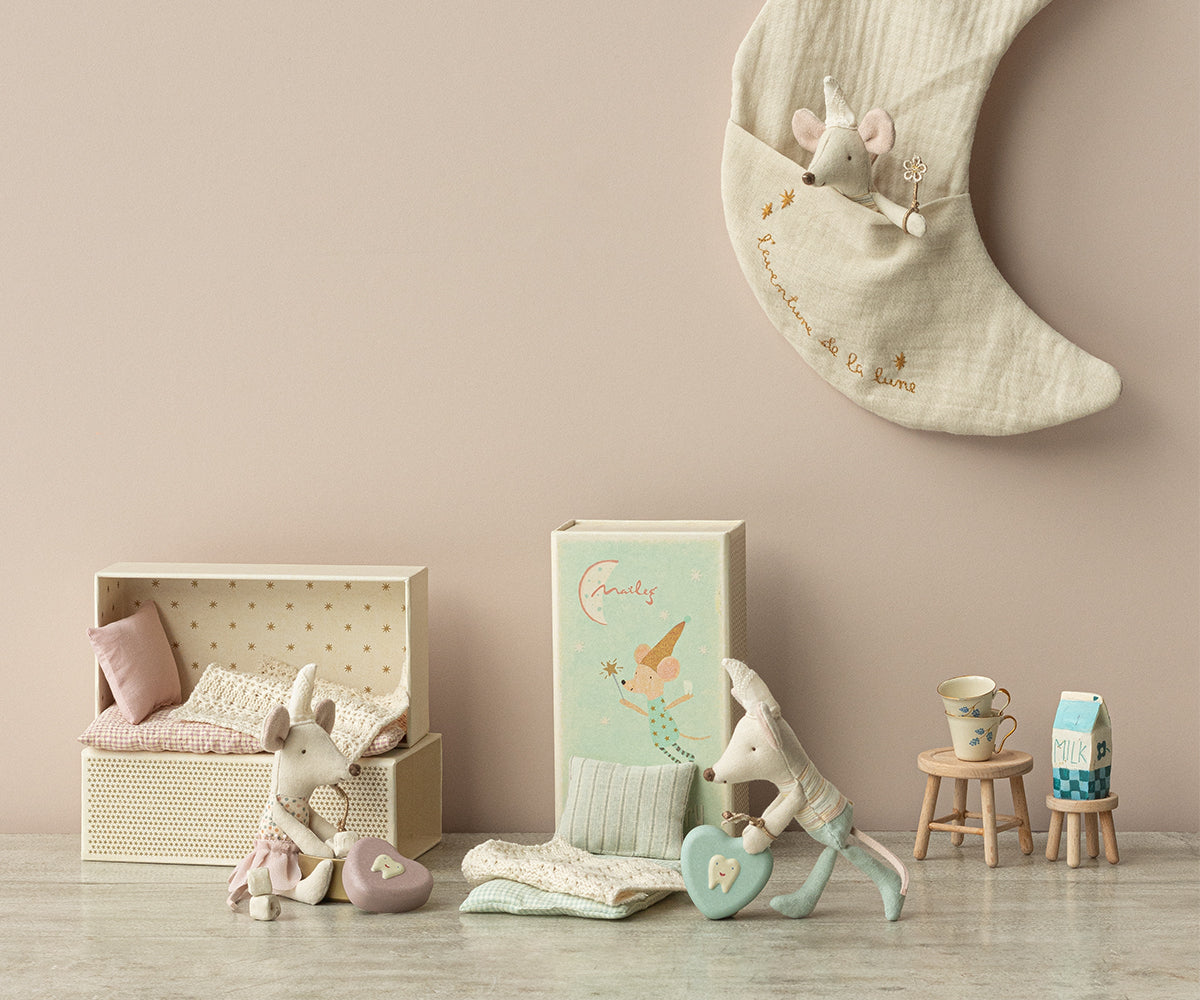 Maileg Tooth Fairy Mouse, Little Sister in Match Box | Playroom Avenue
