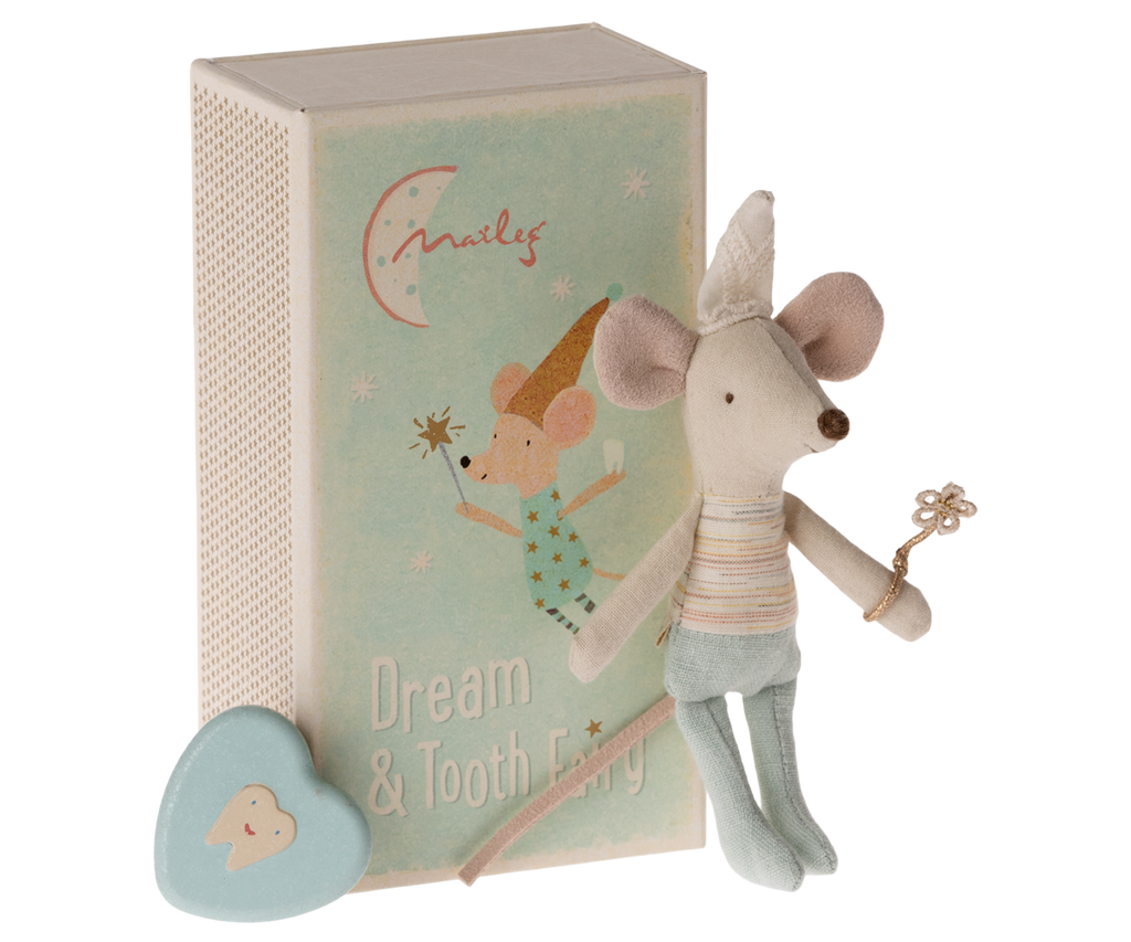 Maileg Tooth Fairy Mouse, Little Brother in Match Box | Playroom Avenue