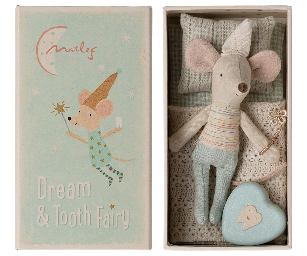Maileg Tooth Fairy Mouse, Little Brother in Match Box | Playroom Avenue