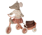 Maileg Tricycle Mouse, Big Sister - Coral