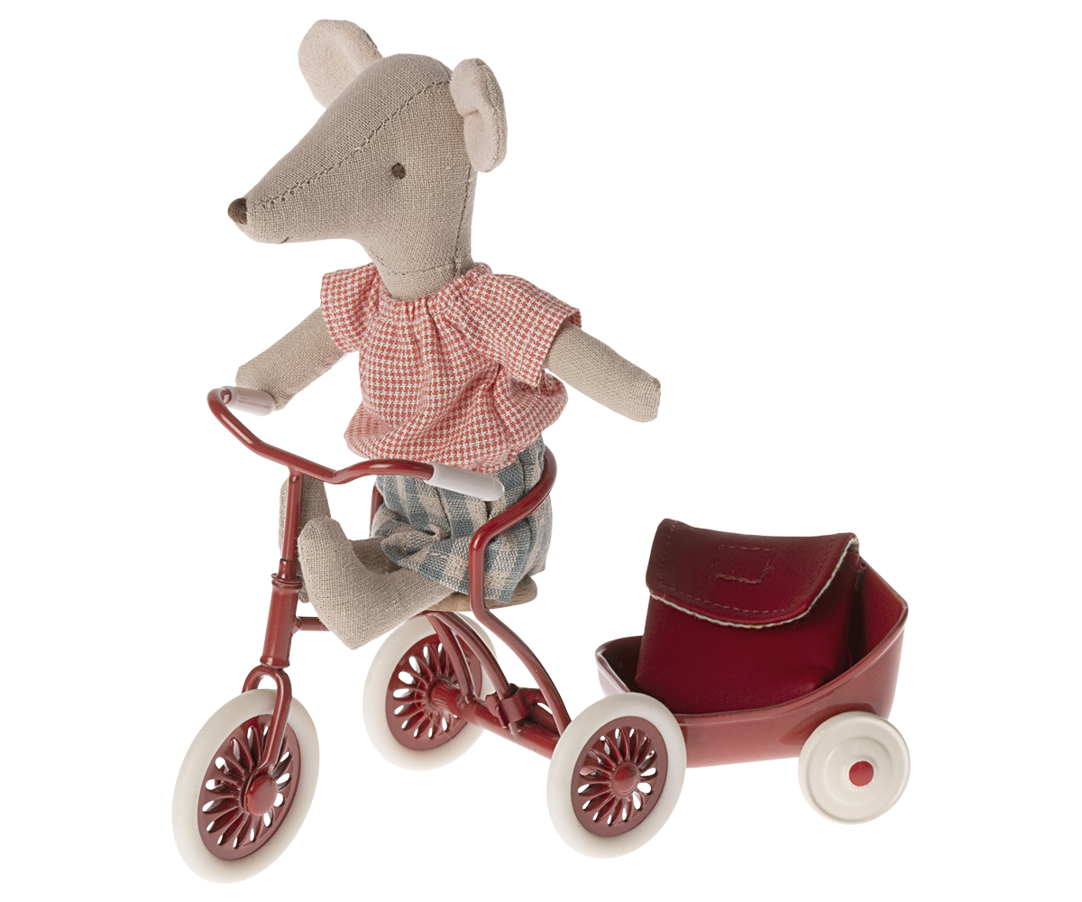 Maileg Tricycle Mouse, Big Sister - Red