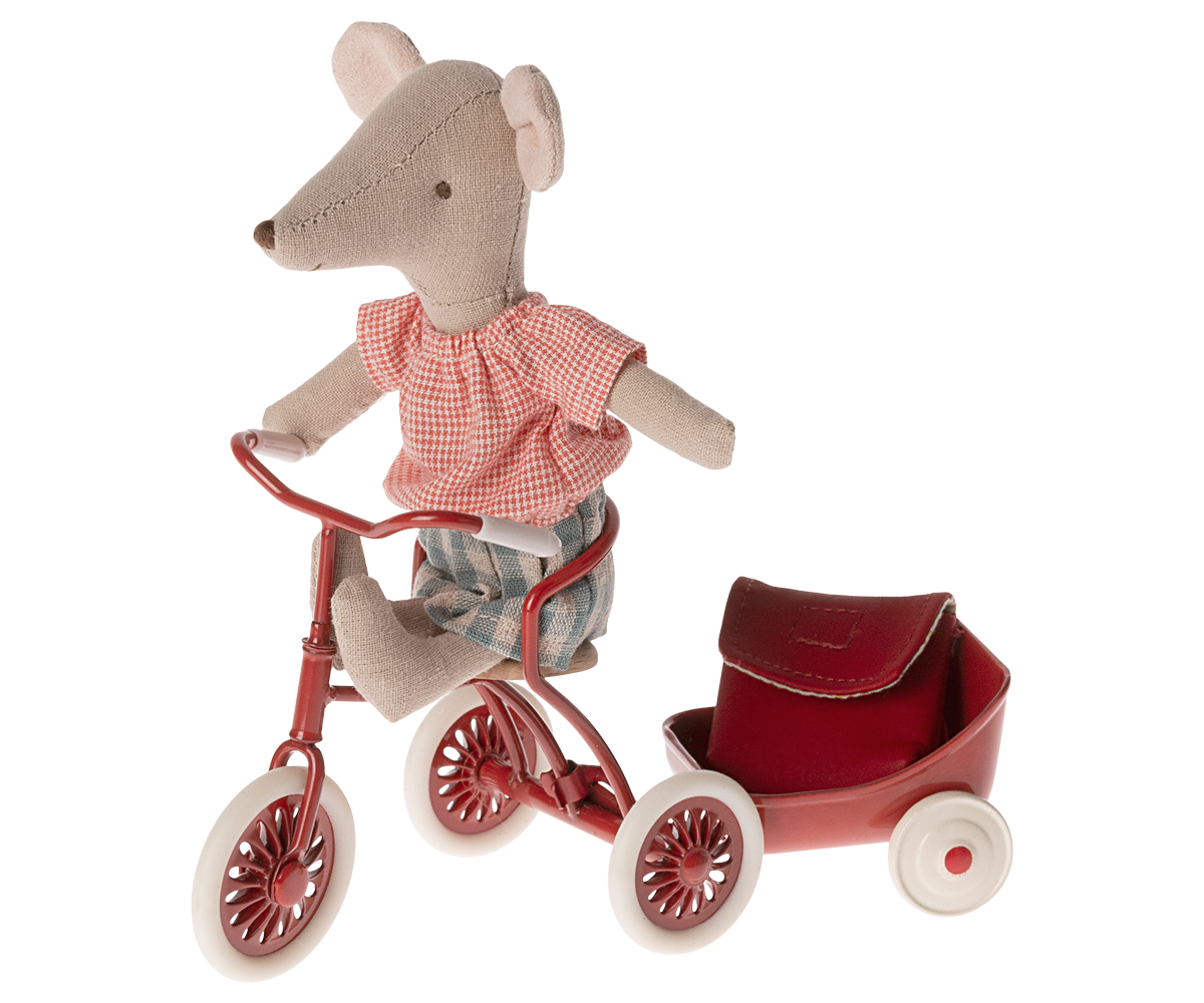 Maileg Tricycle Mouse, Big Sister - Red | Playroom Avenue