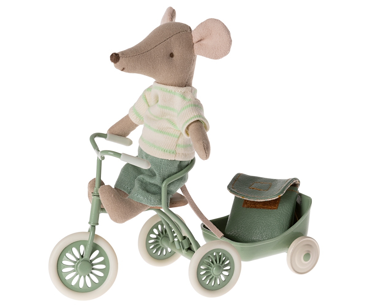 Maileg Tricycle Mouse, Big Brother - Mint | Playroom Avenue