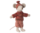 Maileg Winter mouse with ski set, Big sister - Rose