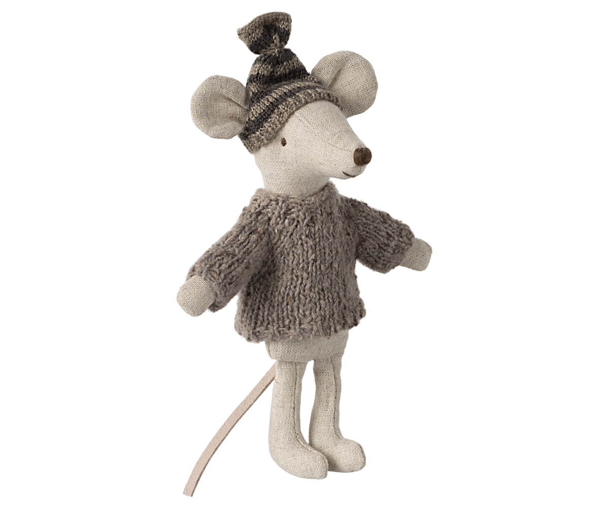 Maileg Knitted sweater and hat, Big brother mouse | Playroom Avenue