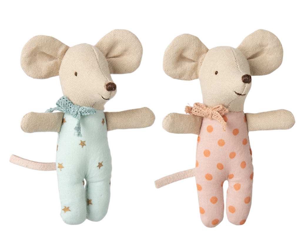 Maileg Twins, Baby mice in matchbox | Playroom Avenue